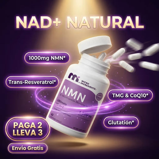 NMN Complex: El Complejo 10-en-1 de Absorción Activa para la Energía Diaria y la Longevidad Celular